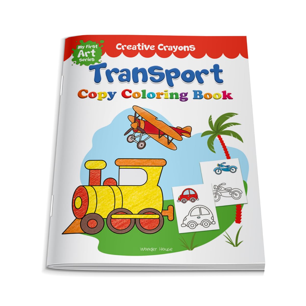 Colouring Book of Transport (Cars, Trains, Airplane and more): Creative Crayons Series - Crayon Copy Colour Books - Retail Maharaj