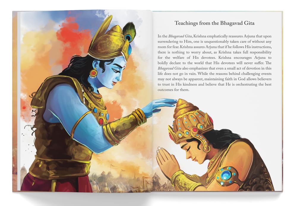 Illustrated Bhagavad Gita for Children-Timeless Teachings of Wisdom and Virtue- Shubha Vilas - Retail Maharaj