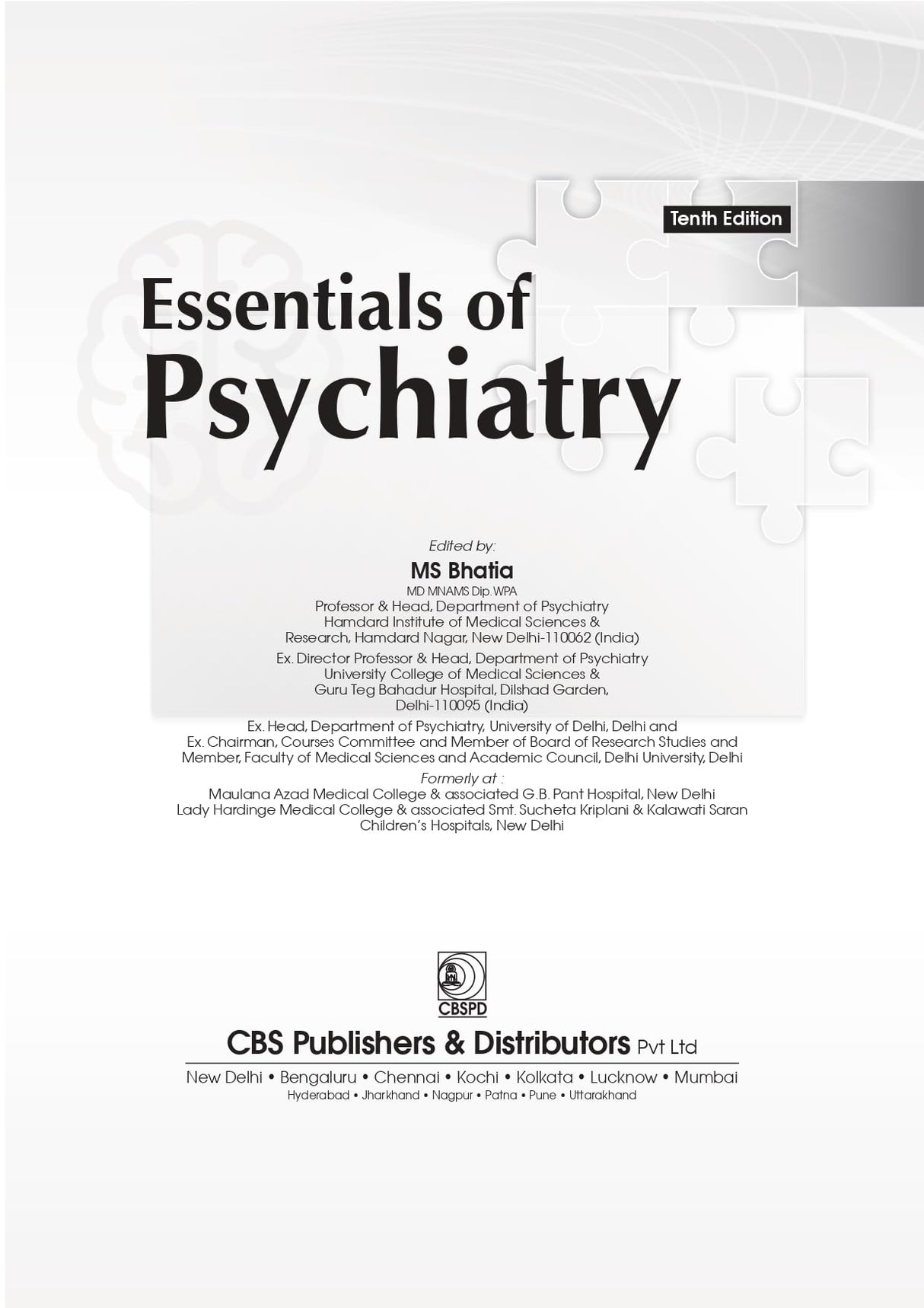Essentials Of Psychiatry 10Ed (Pb 2025) - Retail Maharaj