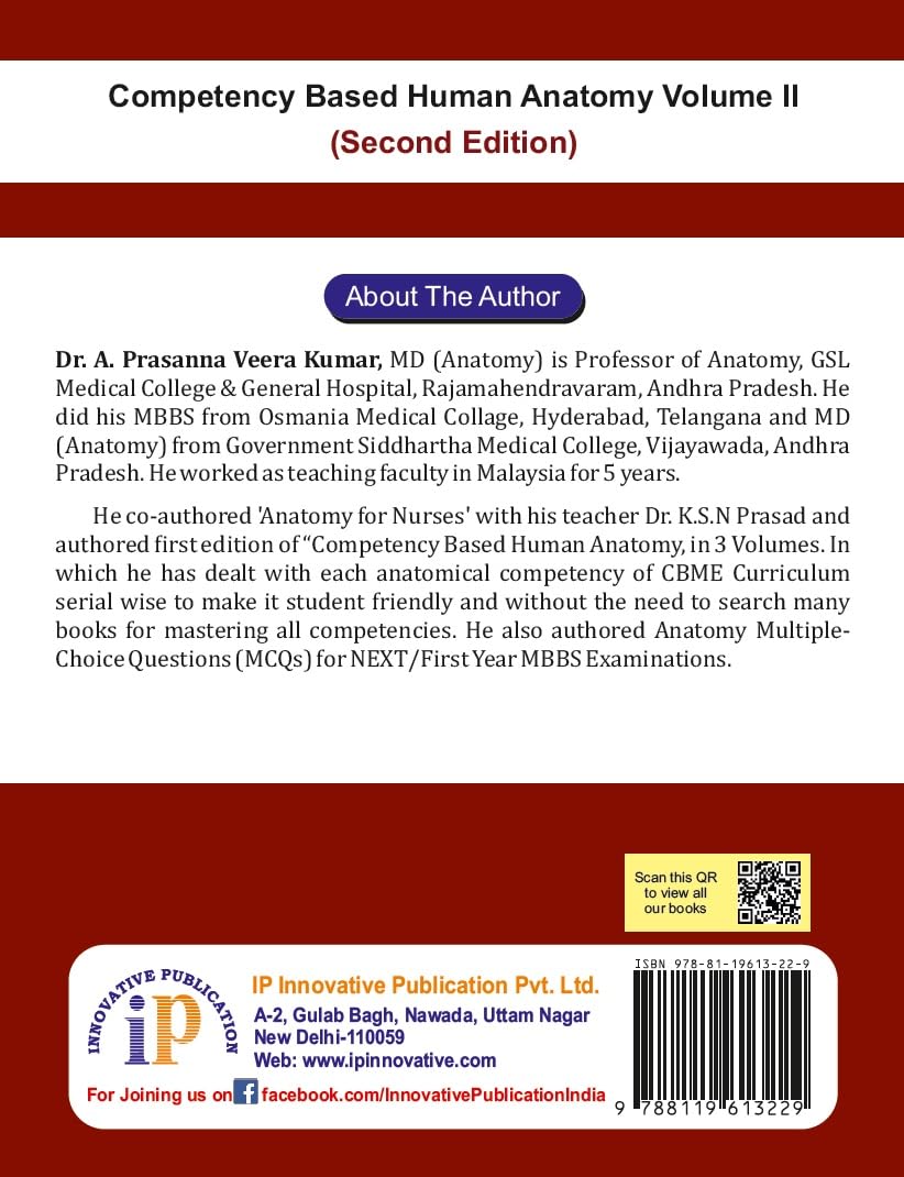 Competency Based Human Anatomy Volume II (Second Edition) - Retail Maharaj