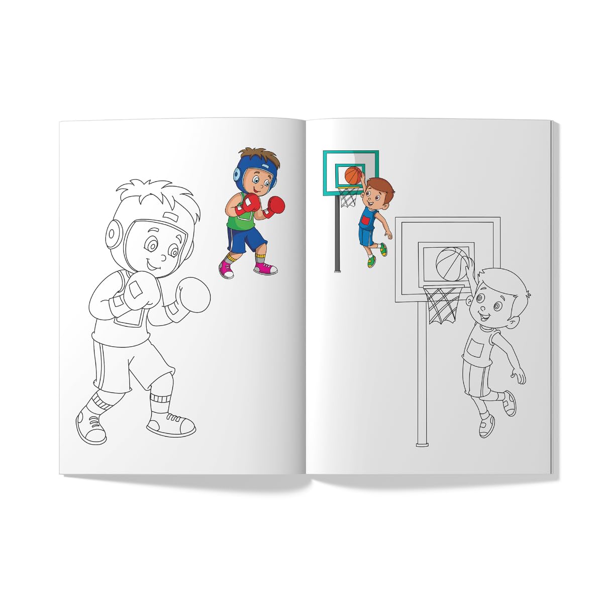 Little Artist Series Sports: Copy Colour Books - Retail Maharaj