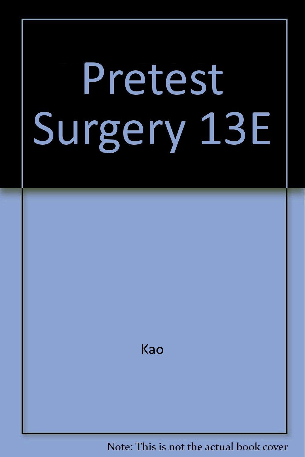 Surgery Pre-Test Self-Assessment And Review - Retail Maharaj