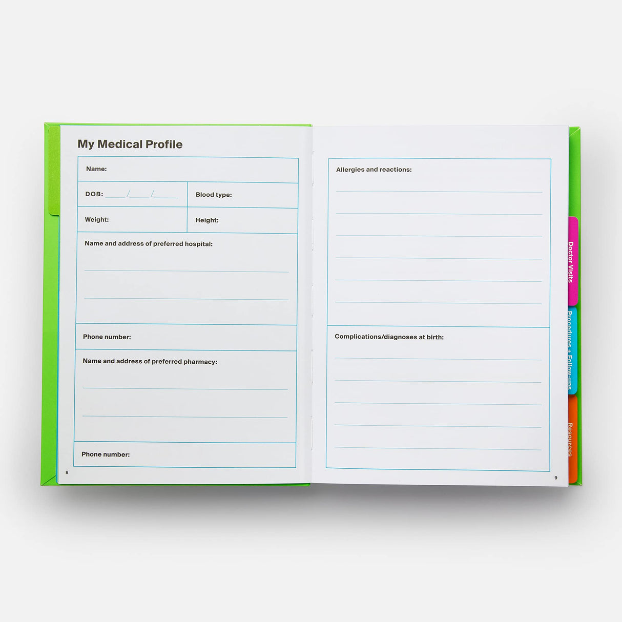 My Health Record: A Journal for Tracking Doctor's Visits, Medications, Test Results, Procedures, and Family History: Important Document Organizer - Retail Maharaj