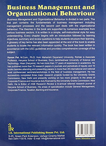 Business Management and Organizational Behaviour - Retail Maharaj