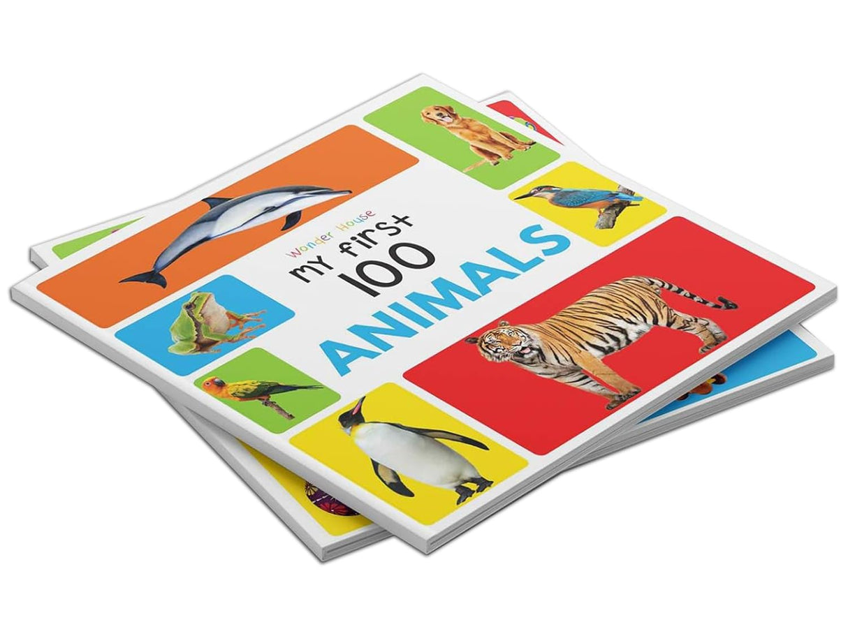 My First 100 Series Boxset- Pack of 5 Picture Books for Children (Animals, Words, Numbers, Food We Eat and Things That Move) - Retail Maharaj