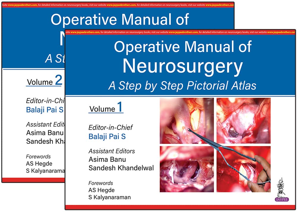Operative Manual of Neurosurgery: A Step by Step Pictorial Atlas (2 Vols) - Retail Maharaj