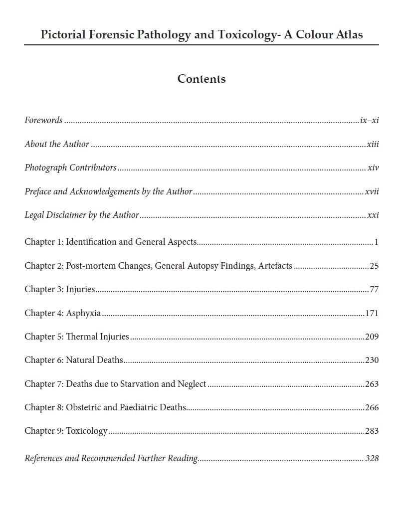 Pictorial Forensic Pathology and Toxicology- A Colour Atlas - Retail Maharaj