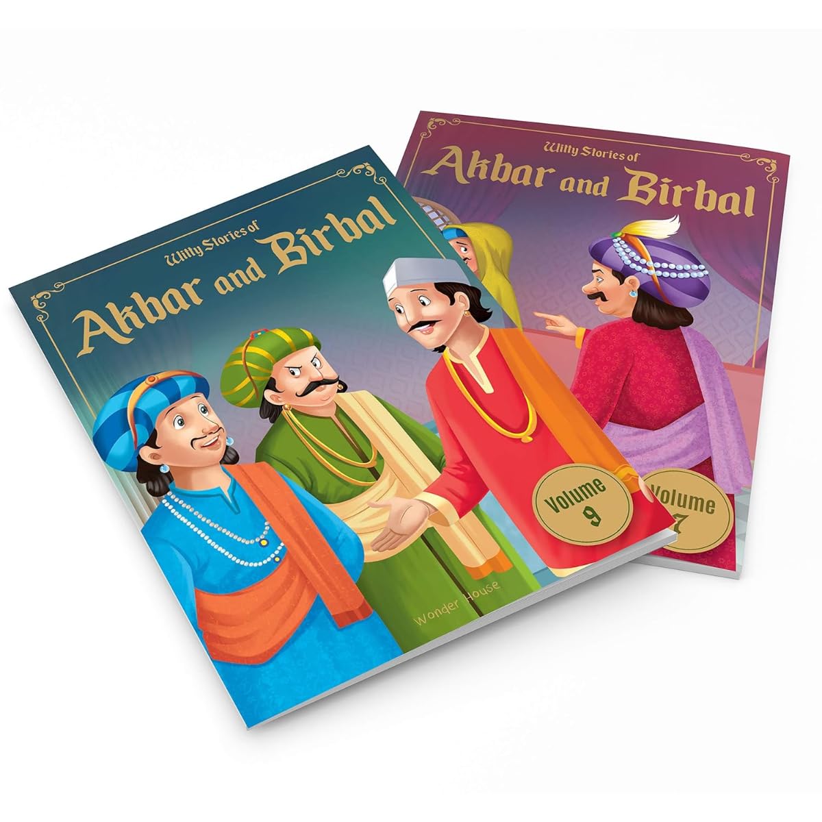 Witty Stories of Akbar and Birbal - Collection of 10 Books: Illustrated Humorous Stories For Kids - Retail Maharaj