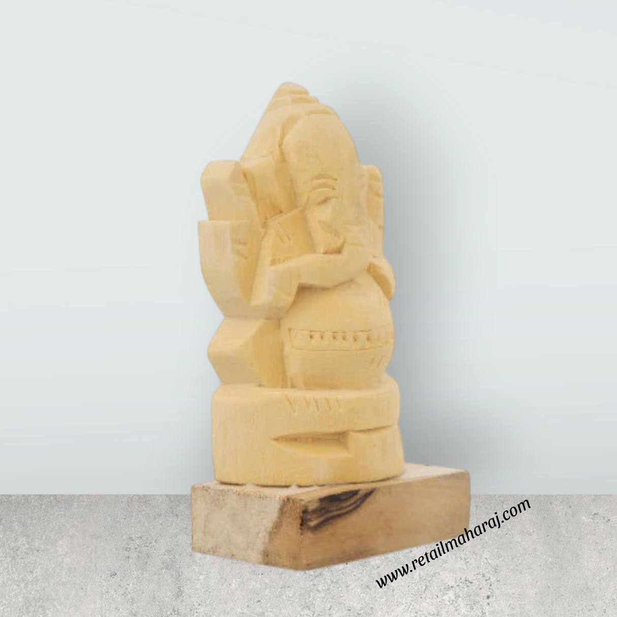 Vellerukku Ganesha - 3 x 2 Inches | Shwetark Ganapati Idol/ Ganesha Statue for Pooja - Retail Maharaj
