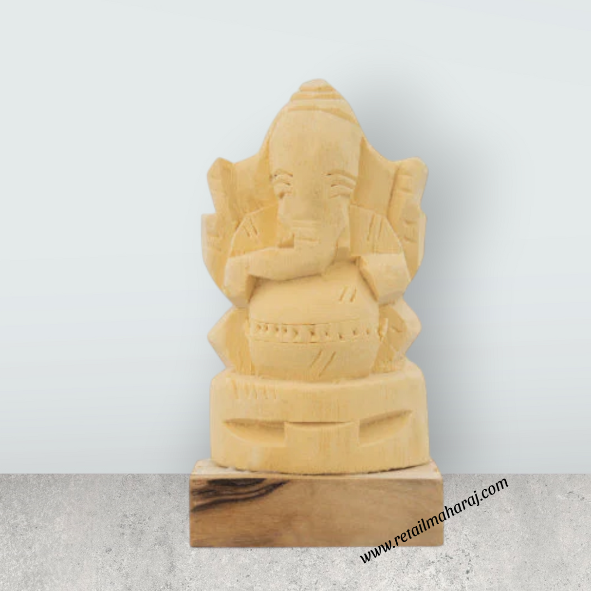 Vellerukku Ganesha - 3 x 2 Inches | Shwetark Ganapati Idol/ Ganesha Statue for Pooja - Retail Maharaj