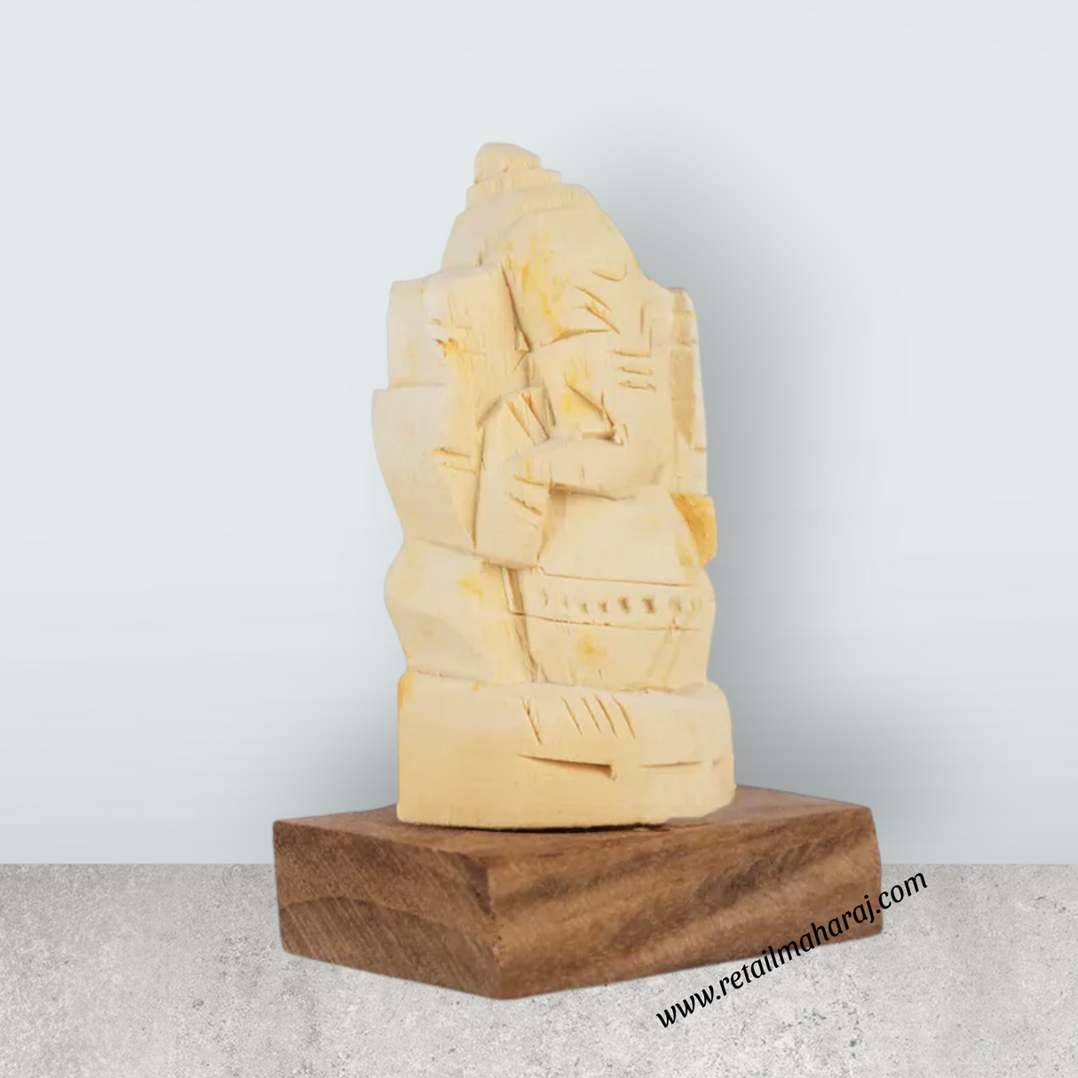 Vellerukku Vinayagar Statue - 2 x 1.25 Inches | Vellerukku Ganesh Murti for Pooja - Retail Maharaj