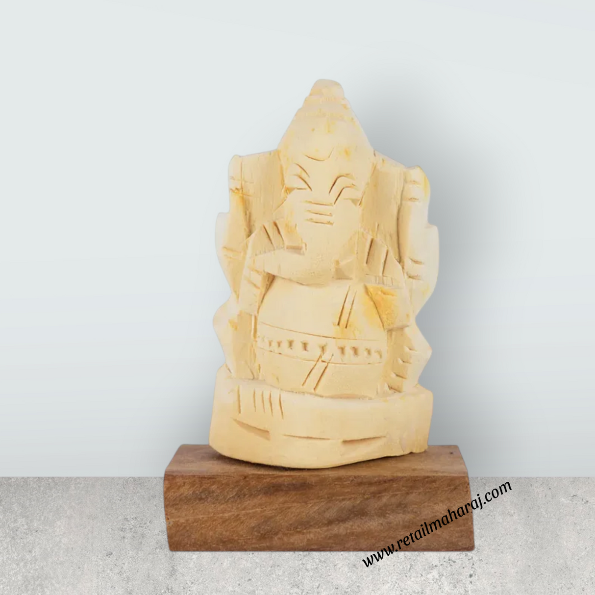 Vellerukku Vinayagar Statue - 2 x 1.25 Inches | Vellerukku Ganesh Murti for Pooja - Retail Maharaj