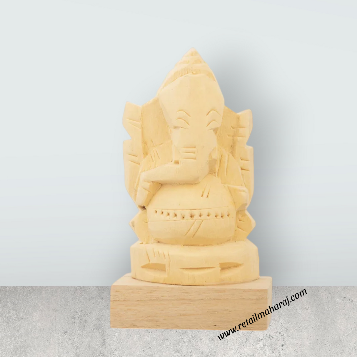 Vellerukku Vinayagar Statue - 4 x 2 Inches | Vellerukku Ganesh Murti for Pooja - Retail Maharaj