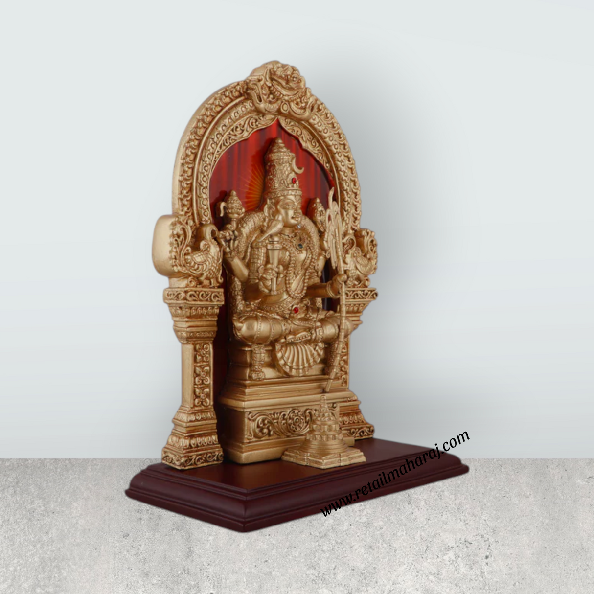 Kamatchi Amman Statue - 9.5 x 7 Inches | Kamatchi Amman Silai/ Kamakshi Idol for Pooja - Retail Maharaj