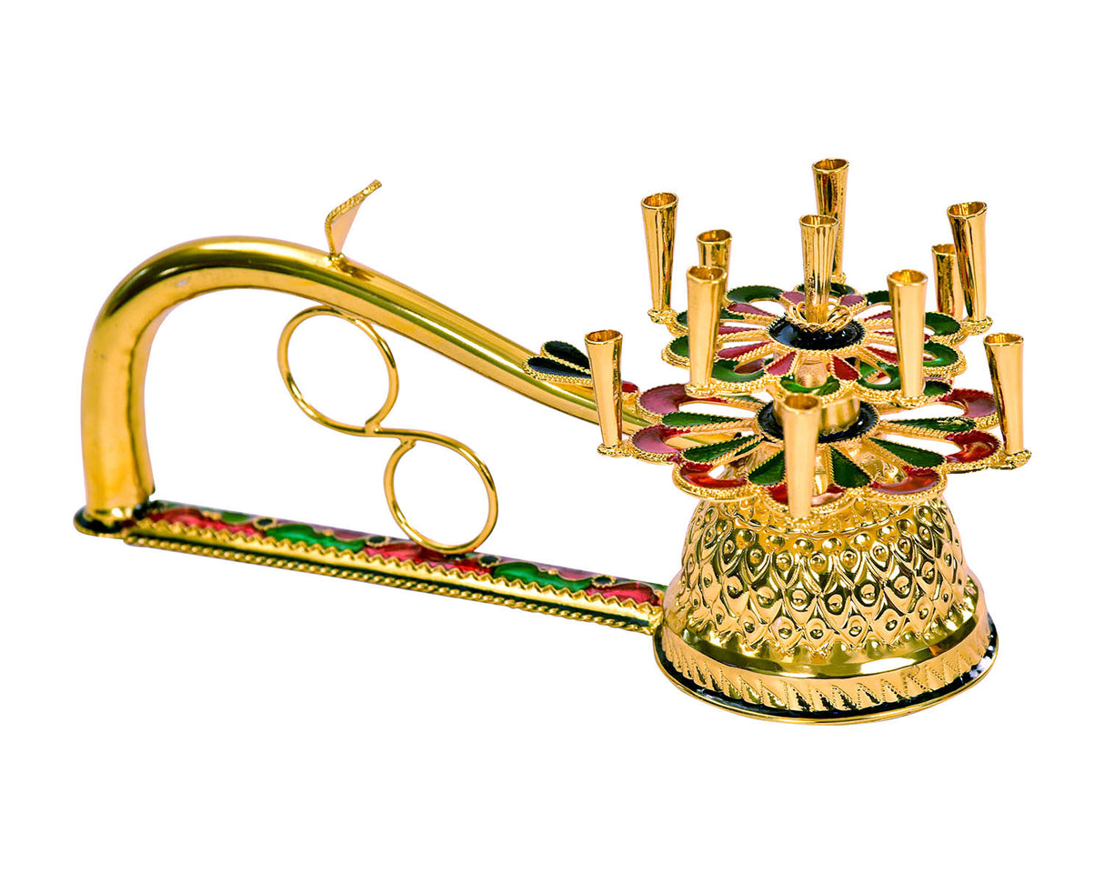 Traditional Aarti Diya Stand - Retail Maharaj