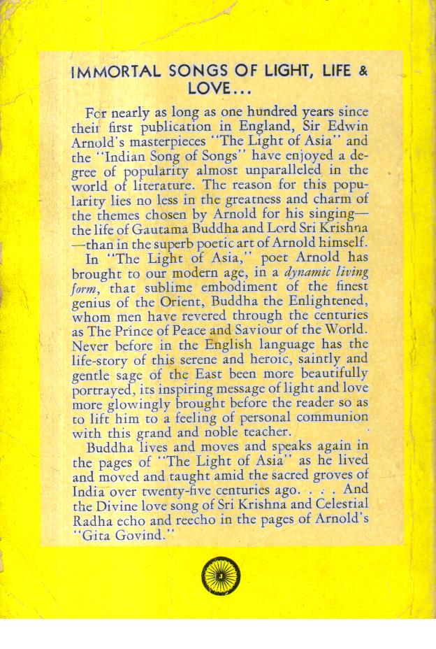 The Light of Asia and the Indian Song of Songs. - Retail Maharaj