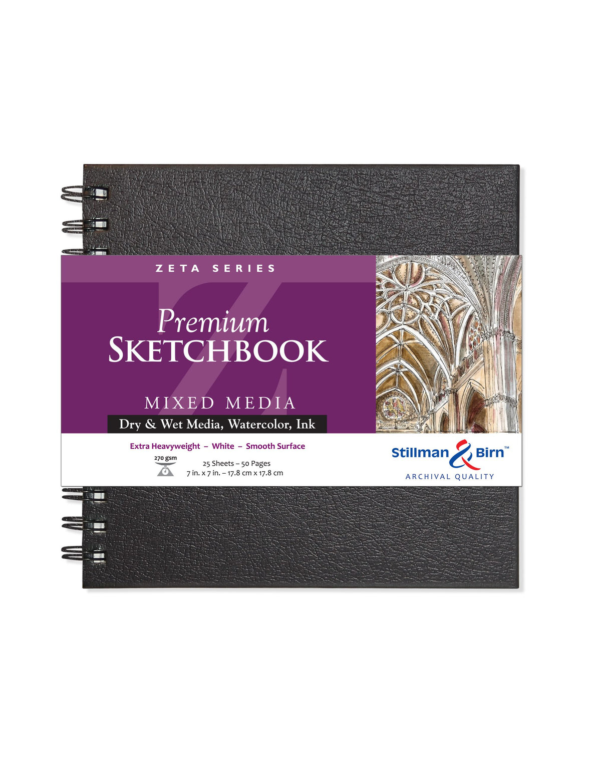 Stillman Birn Zeta Series Extra Heavyweight Smooth Paper Sketchbook Open Stock - Retail Maharaj