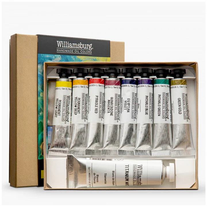 Williamsburg Handmade Modern Oil Colours Set for Professional Artists - Retail Maharaj