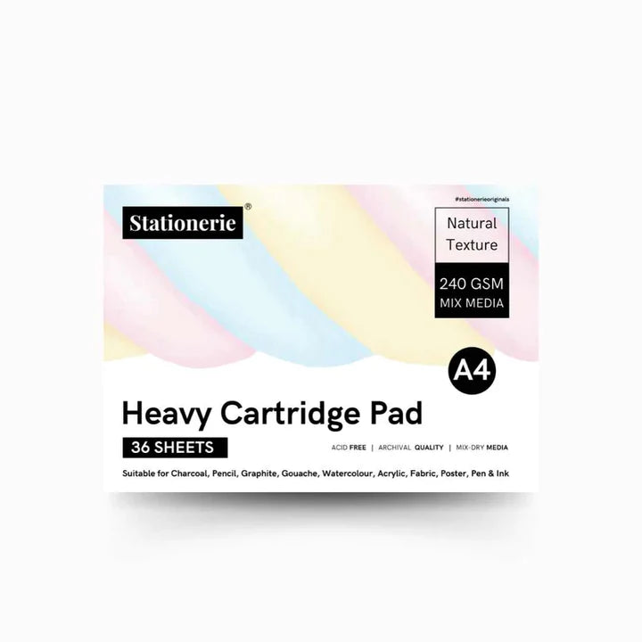 Stationerie Artists Heavy Cartridge A4 Pad 240 GSM 36 Sheets - Retail Maharaj