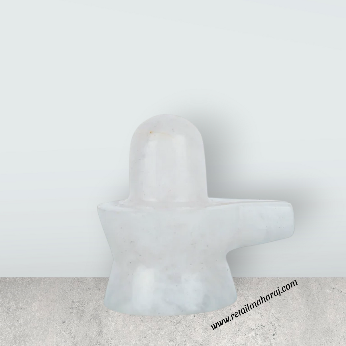 Opel Shiv Ling Murti - 2 x 1.75 Inches | Crystal Shiva Lingam Statue/ Stone Shiv Ling Statue for Pooja - Retail Maharaj