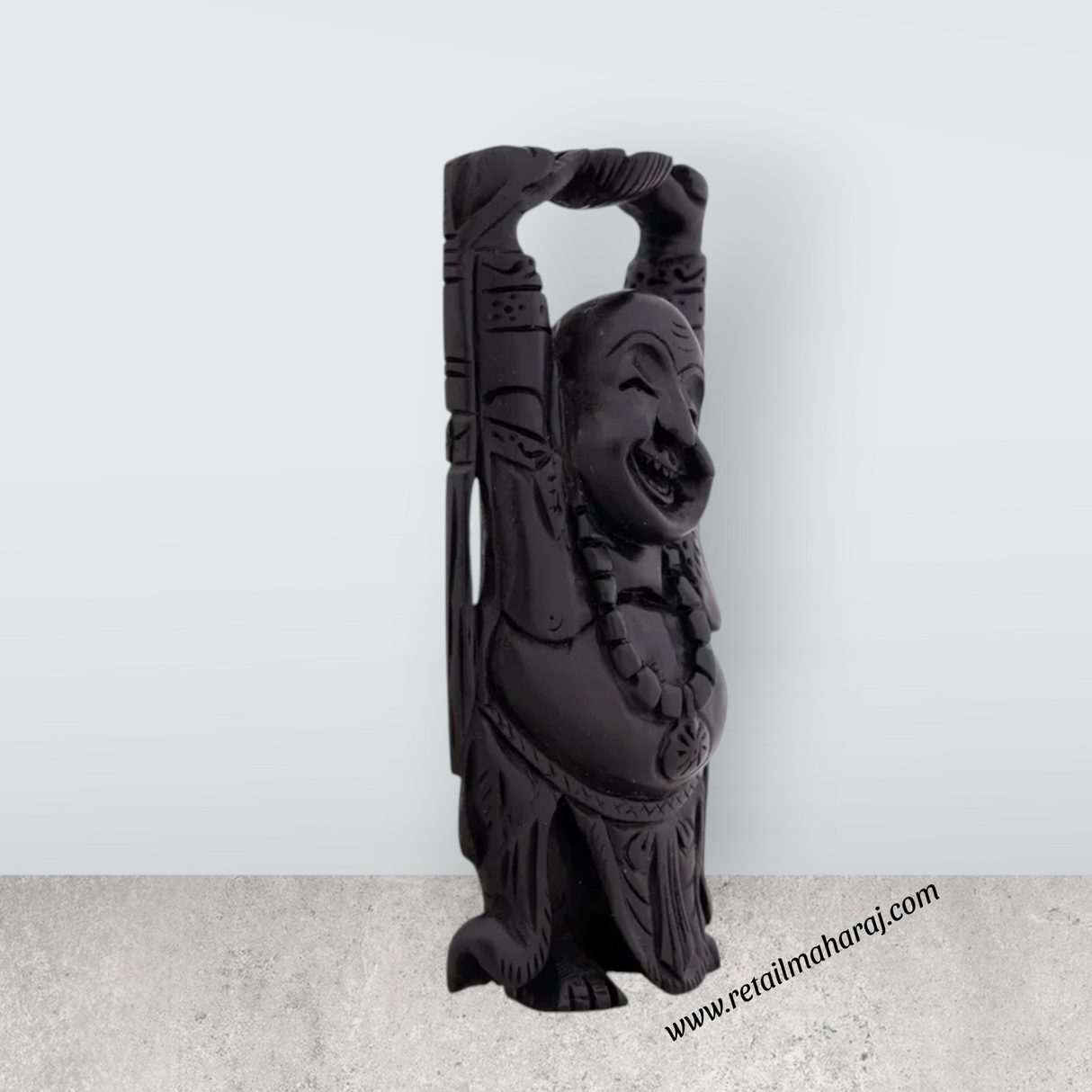Kuberan Statue - 4 x 2.5 Inches | Karungali Statue/ Kubera Idol for Pooja/ 65 Gms Approx - Retail Maharaj