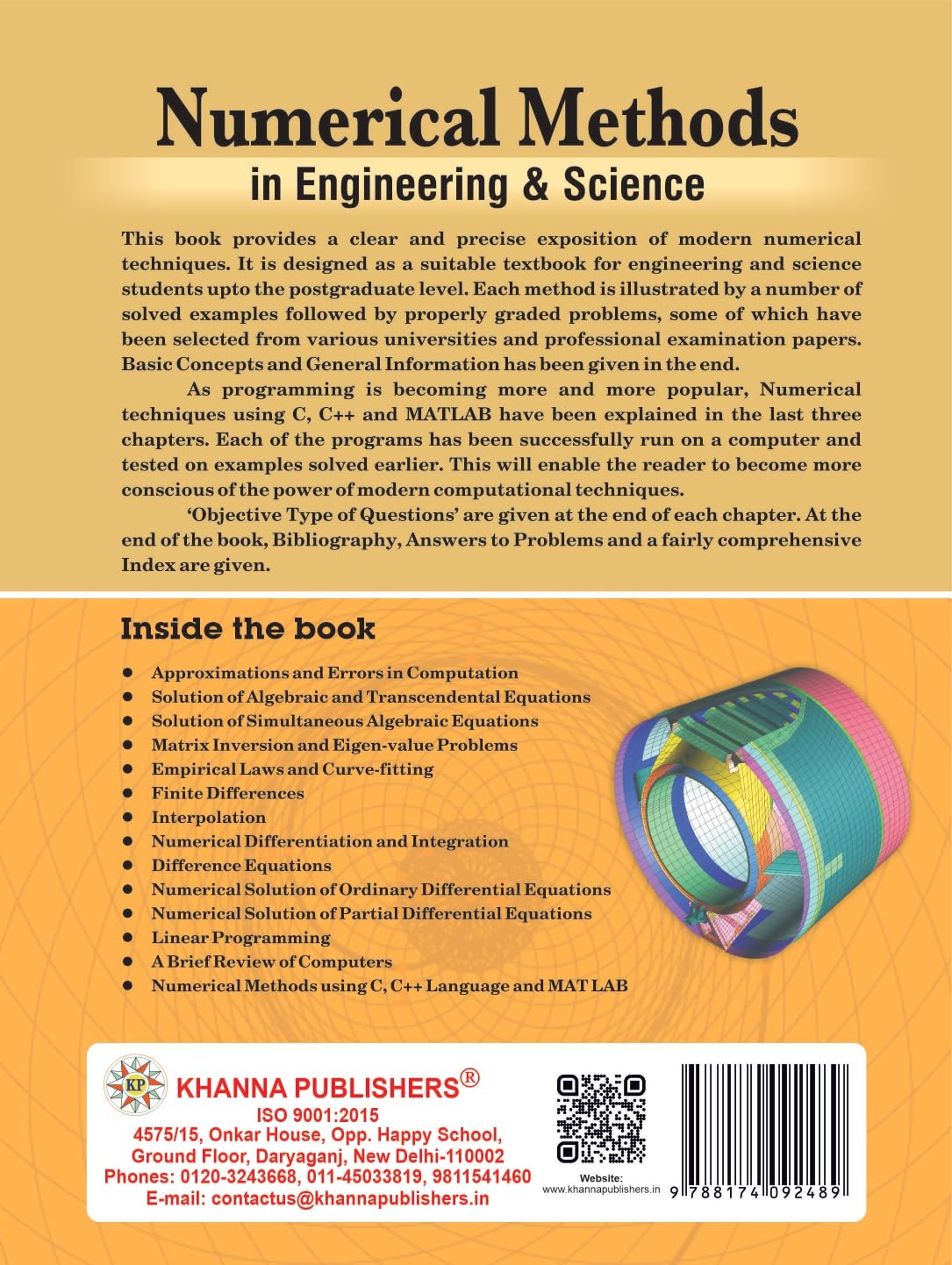 Numerical Methods in Engineering & Science with Programs in C, C++ and MATLAB by Dr. B.S. Grewal - Retail Maharaj