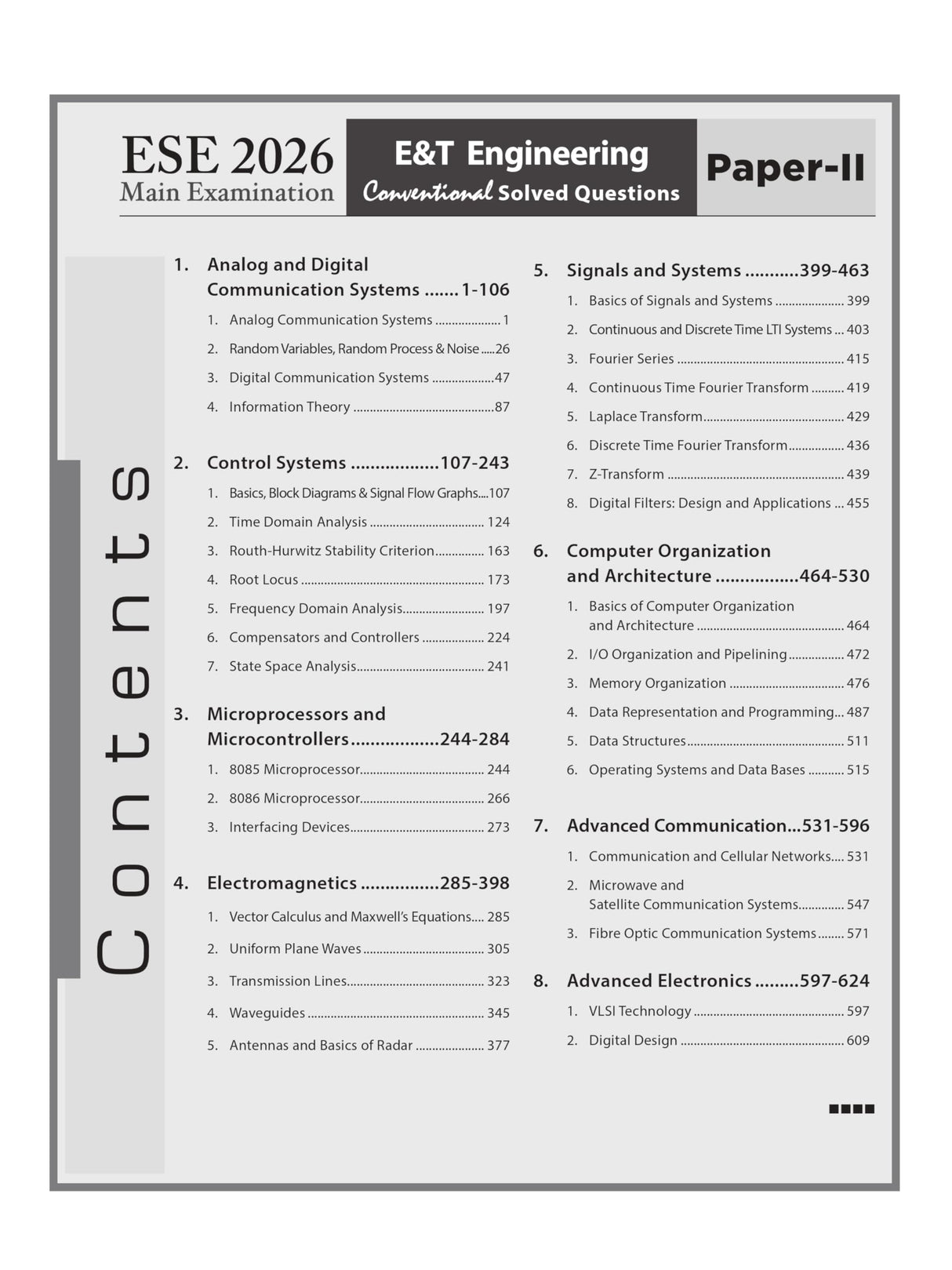 ESE 2026: Mains Examination: Electronics and Telecommunication Engineering (E&T) Volume-II Chapterwise & Topicwise Conventional Solved Papers | 25 Years Solved PYQs 2001-2025 | Fully Solved - Retail Maharaj