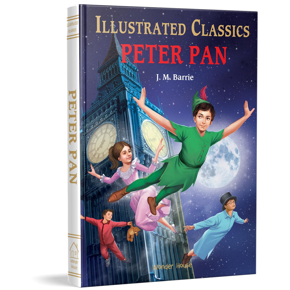 Peter Pan : Illustrated Abridged Children Classics English Novel with Review Questions - Retail Maharaj