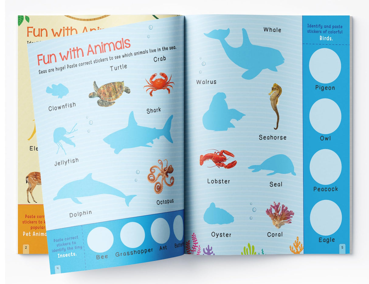 100 Words Reusable Sticker Book For Children - Retail Maharaj
