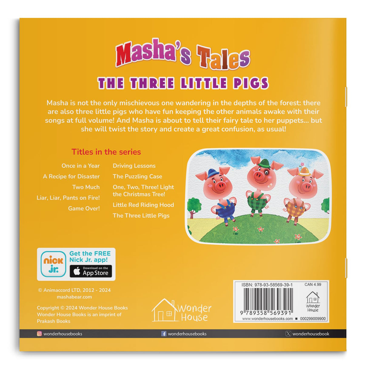 Masha Tales: The Three Little Pigs (Story Book) - Retail Maharaj