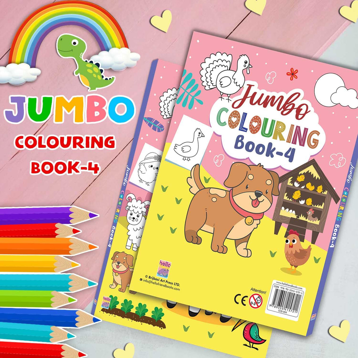 Jumbo Colouring Book 4 - Retail Maharaj