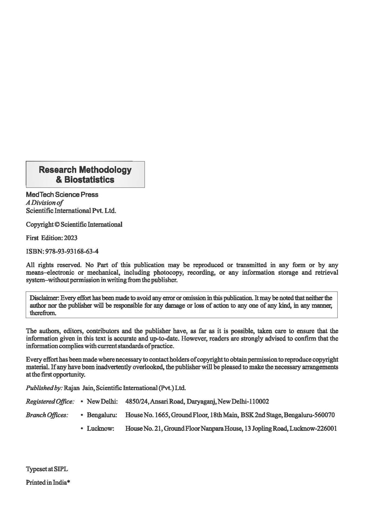 Research Methodology & Biostatistics - Retail Maharaj