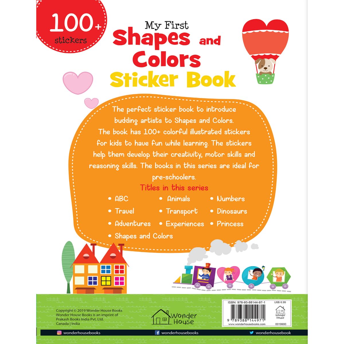 My First Shapes and Colours Sticker Book: Exciting Sticker Book With 100 Stickers - Retail Maharaj
