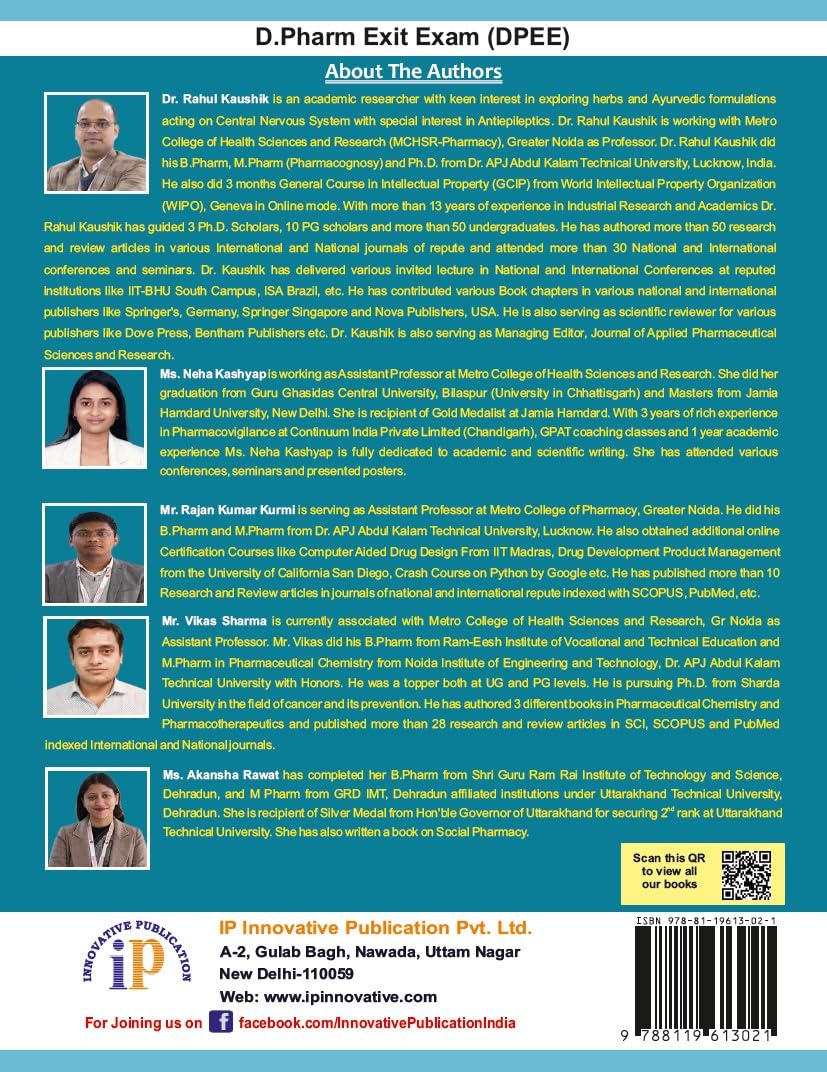 D.Pharm Exit Exam (DPEE) - Retail Maharaj