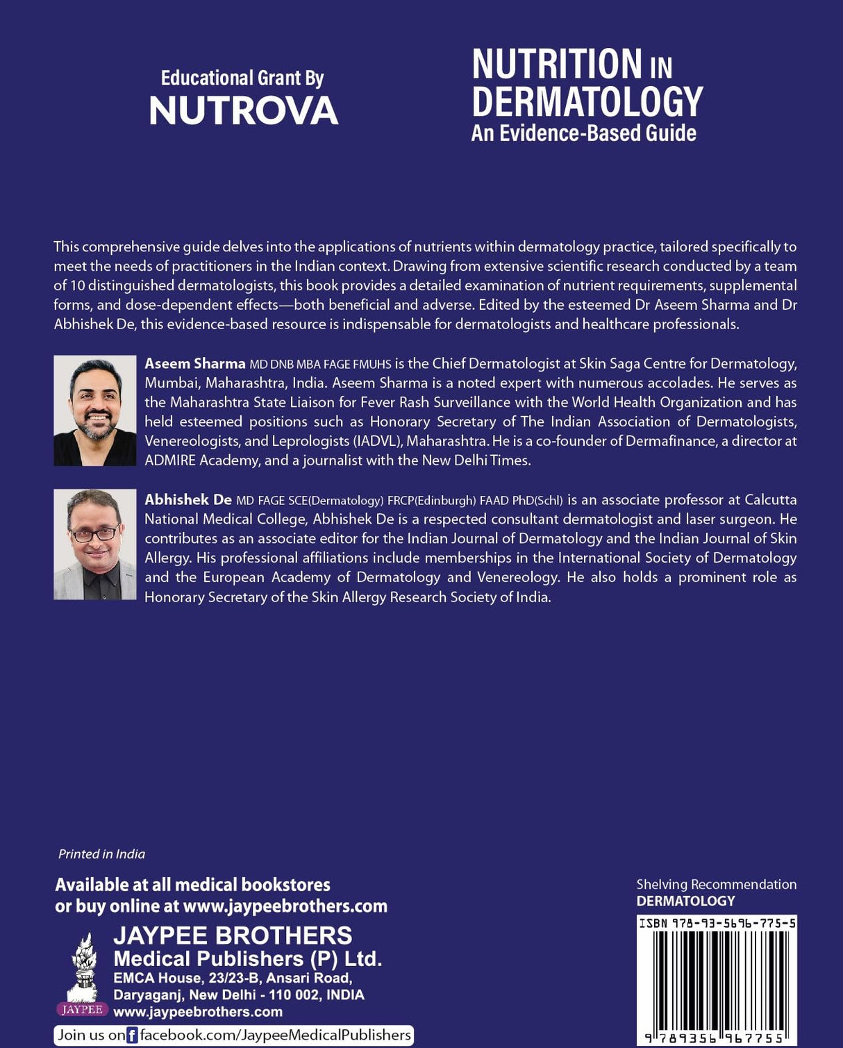 NUTRITION IN DERMATOLOGY: AN EVIDENCE-BASED GUIDE - Retail Maharaj