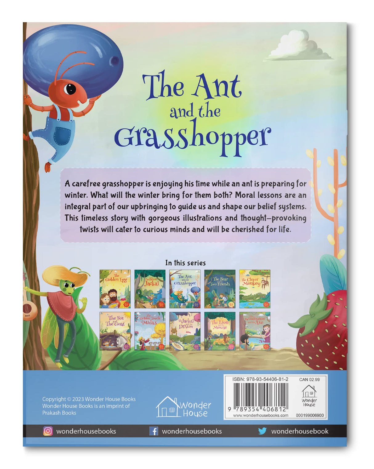 The Ant and the Grasshopper - Illustrated Moral Story for Children - Retail Maharaj