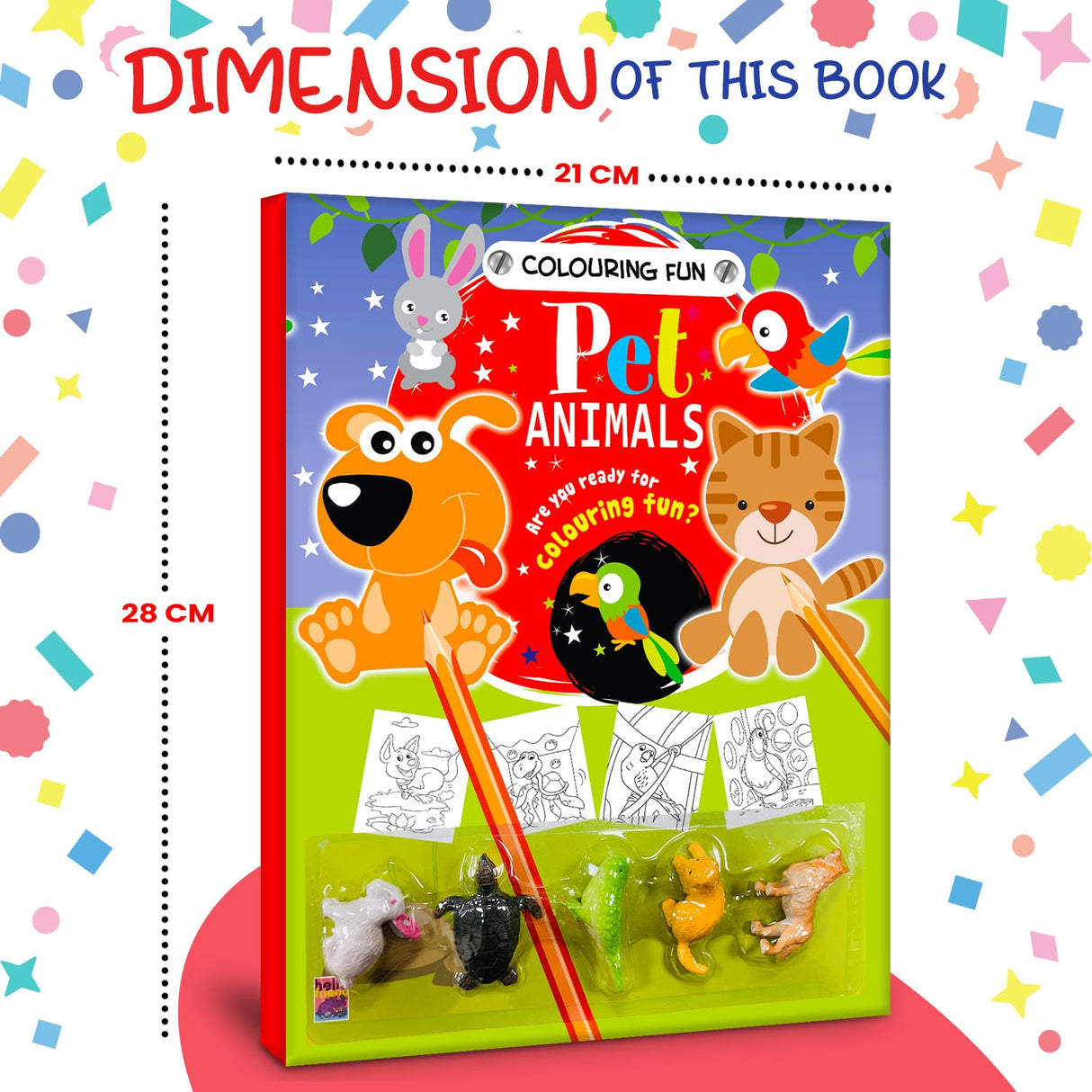 A Colouring Book Fun Pet Animals - Coloring Activity Book for Creative Kids - For 6 to 8 Years Old Kids: A Colouring Book of Fun and Pet Animals Art Book for Kids - Retail Maharaj