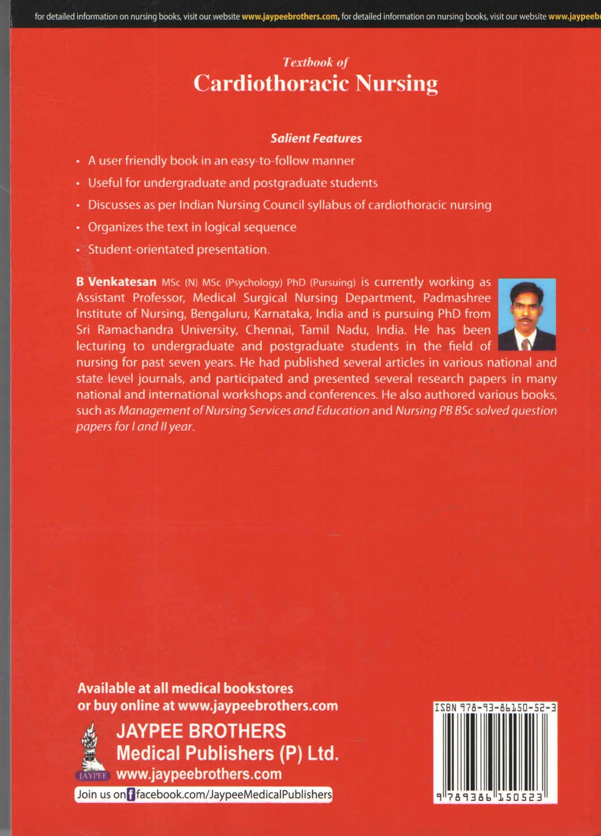 Textbook of Cardiothoracic Nursing - Retail Maharaj