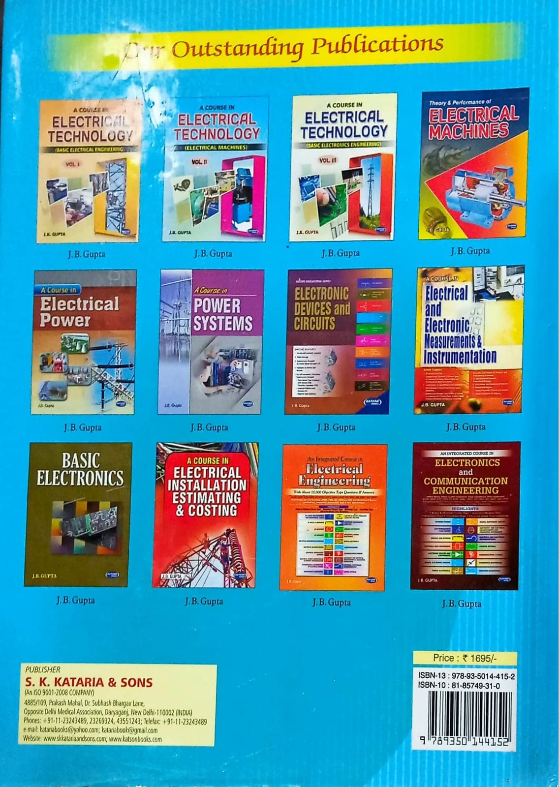 A Course in Electrical Technology - Retail Maharaj