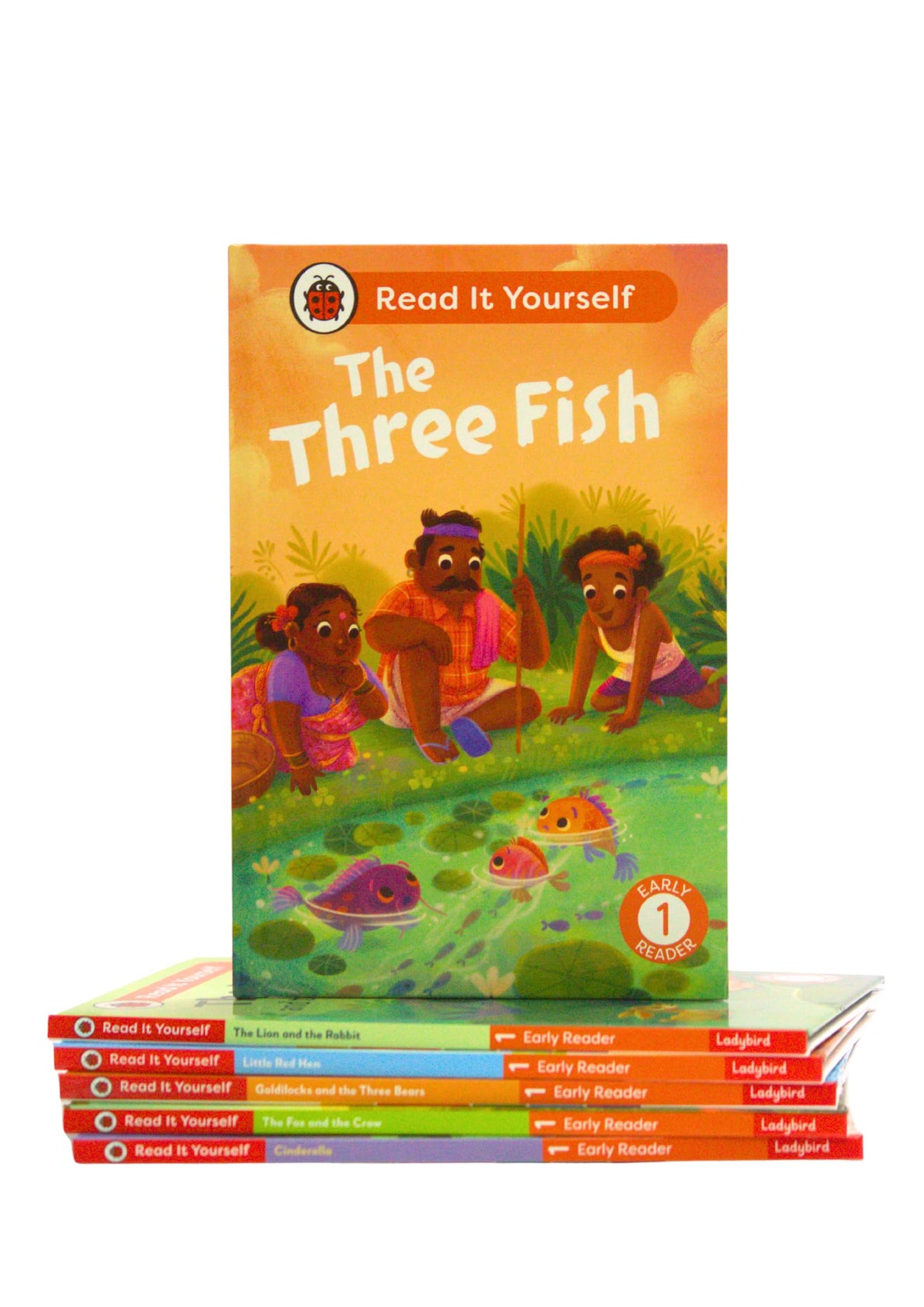 Read It Yourself with Ladybird: Early Readers Level 1: 6 Books Collection Box Set (Cinderella, The Three Fish, Little Red Hen, Goldilocks and the Three Bears, and The Lion and the Rabbit) - Retail Maharaj