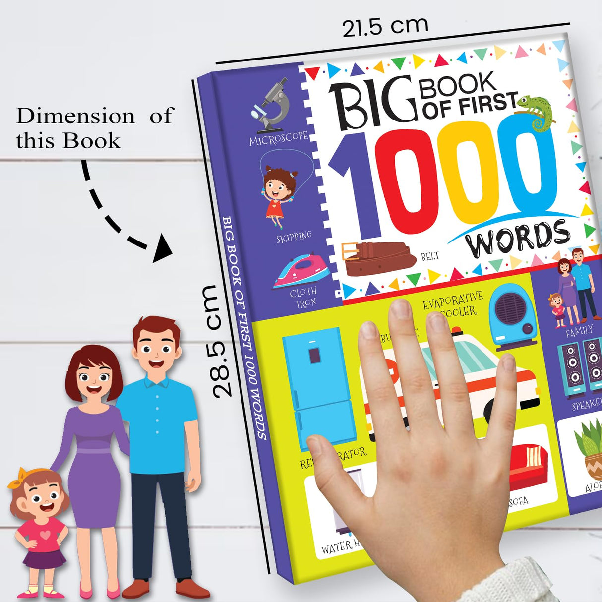 Hello Friends Books BIG Book of First 1000 Words - HPD-002 - Retail Maharaj