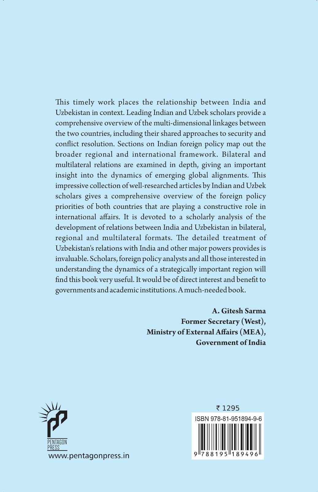 India - Uzbekistan: Perspectives on Connectivity between South and Central Asia - Retail Maharaj