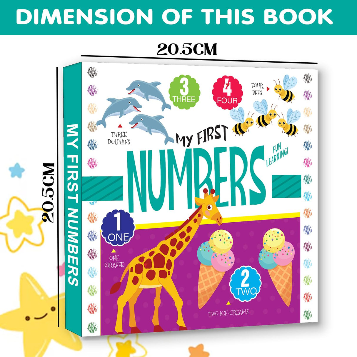 HELLOFRIEND BOOKS My First 100 Animals -Padded Board Book for Kids for Fun Learning - Retail Maharaj