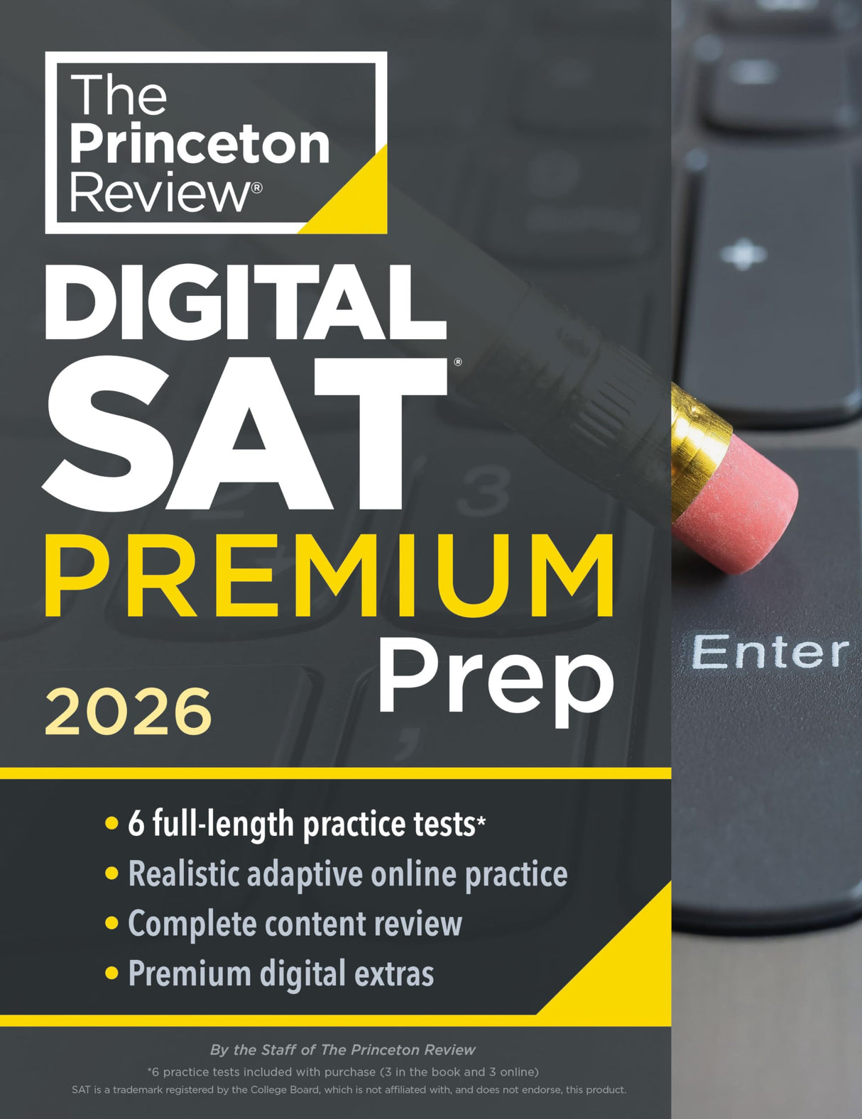 Princeton Review Digital SAT Premium Prep, 2026: 6 Full-length Practice Tests (3 in Book + 3 Adaptive Tests Online) + Online Flashcards + Review & Tools - Retail Maharaj