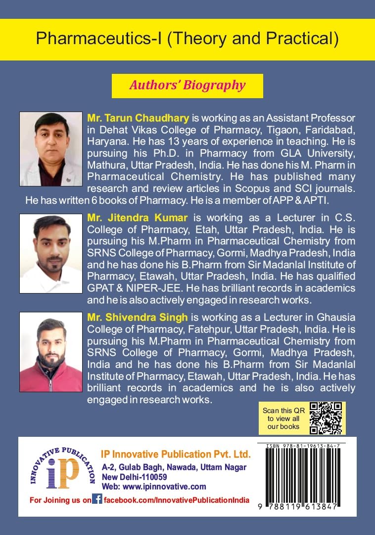 Pharmaceutics-I (Theory and Practical) As Per Latest PCI Regulation For B.Pharm 1st Semester Students - Retail Maharaj