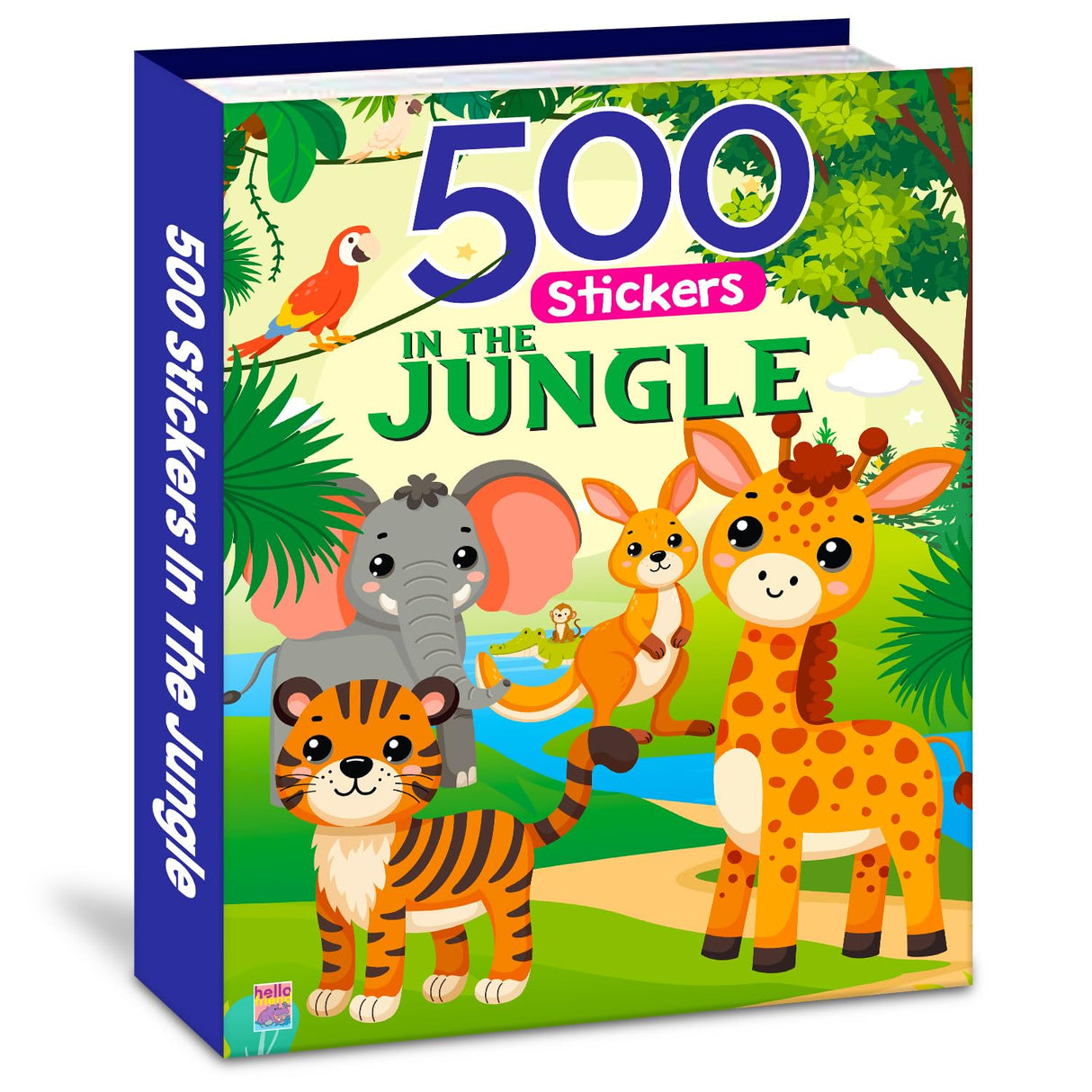 My First 500 Jungle Sticker Activity Book for Kids, Children and Toddlers β Fun Activity with Coloring β Ages 3+ Years - Retail Maharaj
