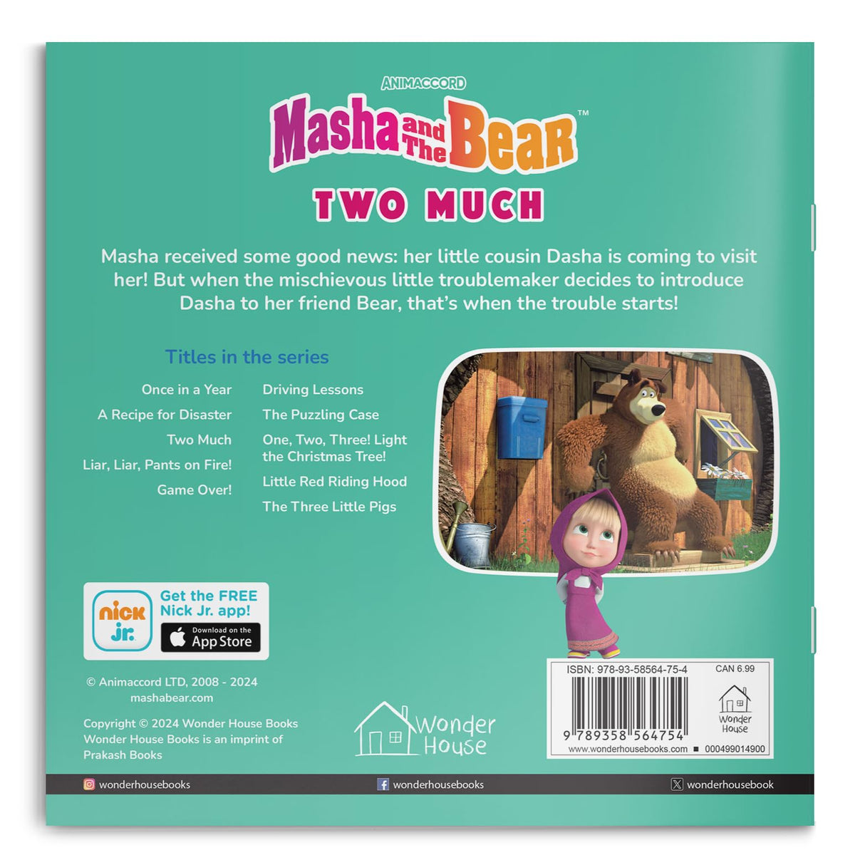 Masha and the Bear - Two Much (Story Book) - Retail Maharaj