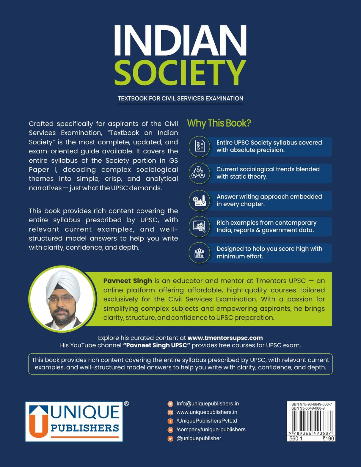 Indian Society: Textbook for Civil Services Examination) - Retail Maharaj