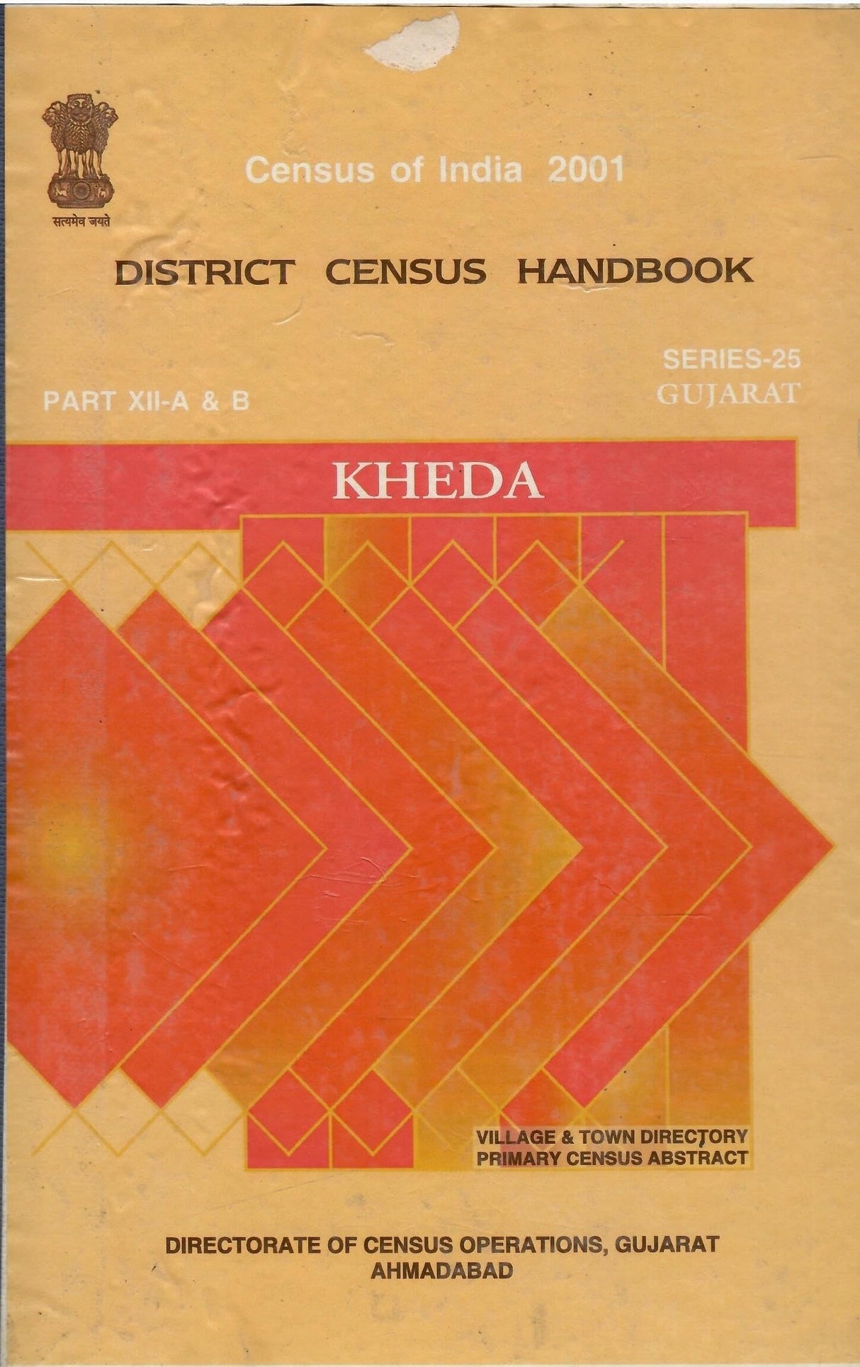 Census of India 2001 - Gujarat - District Census Handbook - KHEDA