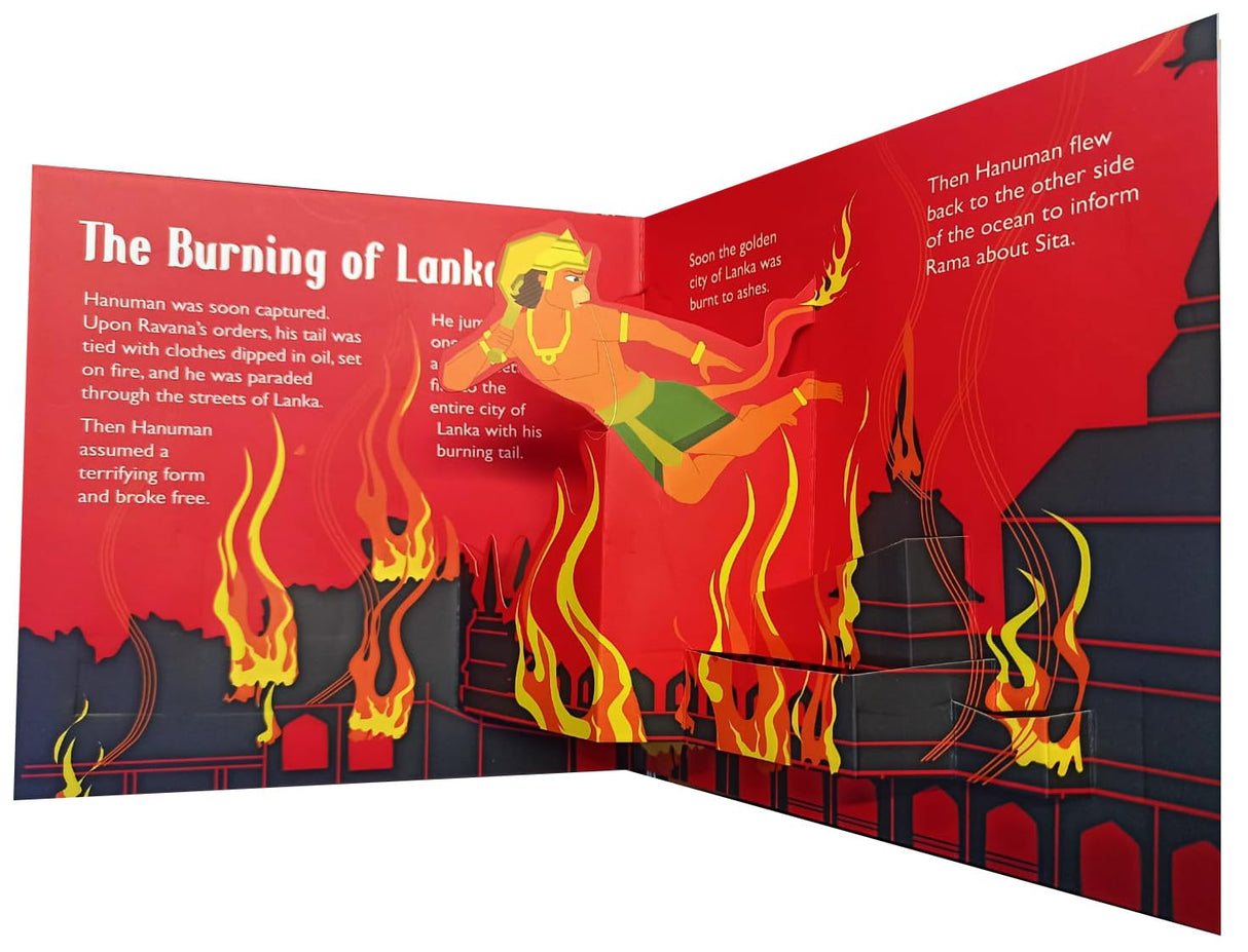Pop Up The Ramayana Book for Kids: Little Heroes of the Ramayana | Tale of Rama and Ravana | Explore the Timeless Epic Tale in 3D | Pages of Legends & ... | Best Mythology Pop Up Book for Children - Retail Maharaj